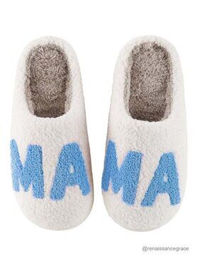 MAMA Memory Foam House Slippers Non-Slip Fuzzy Cozy Indoor Outdoor Comfort